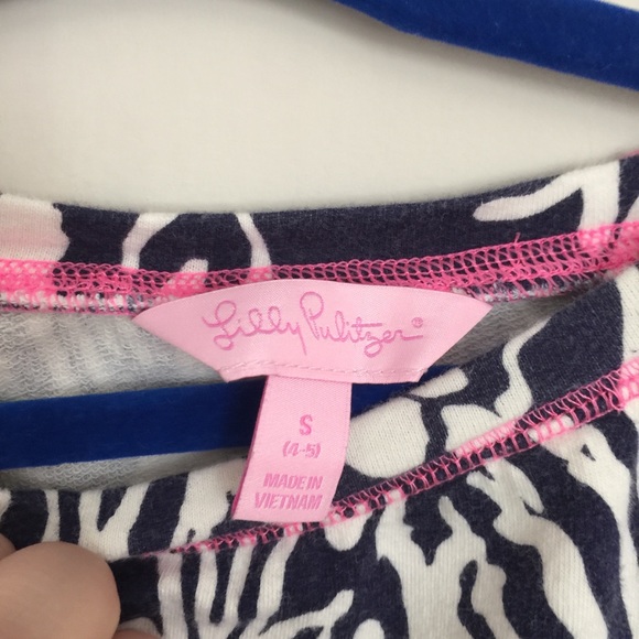 Lilly Pulitzer Girls Zebra Print Sweatshirt - Picture 3 of 9
